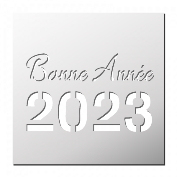 Pochoir Bonne Année 2023