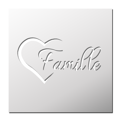 Pochoir Famille