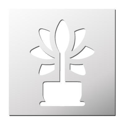 Pochoir Plante