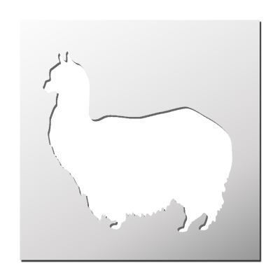 Pochoir Alpaga