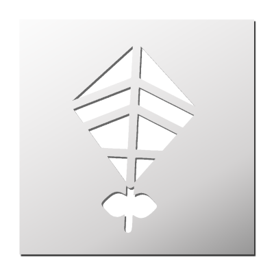 Pochoir Cerf-volant