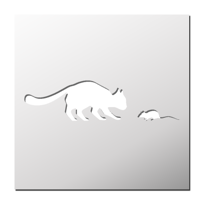 Pochoir Chat & Souris