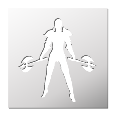 Pochoir Guerrier
