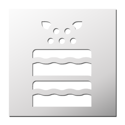 Pochoir Gâteau