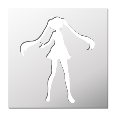 Pochoir Personnage de Manga