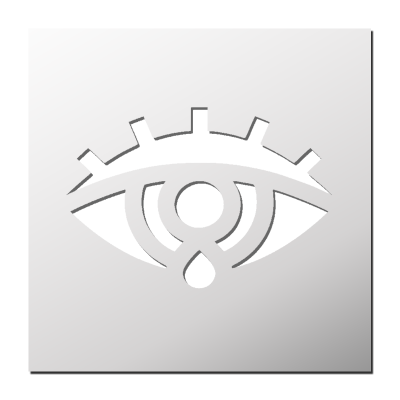 Pochoir Oeil Larme