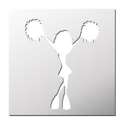 Pochoir Pom-pom Girl