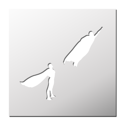 Pochoir Super-Héros