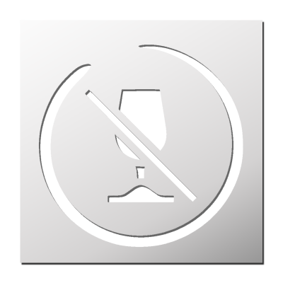 Pochoir Consommation d’Alcool interdite