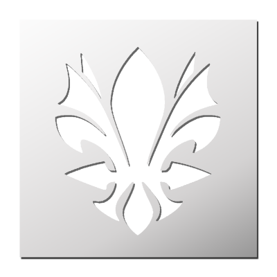 Pochoir Fleur de Lys