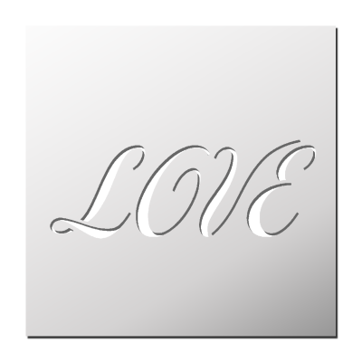 Pochoir LOVE