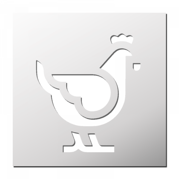 Pochoir Poule