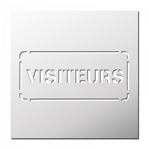 Pochoir Visiteurs