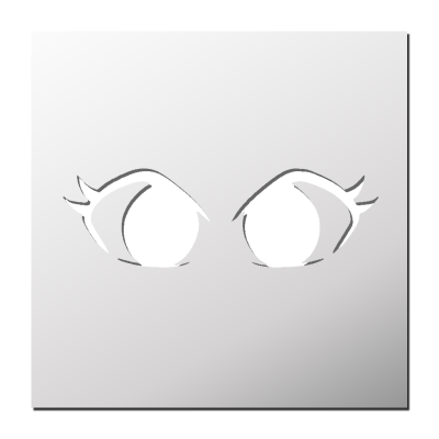 Pochoir Yeux