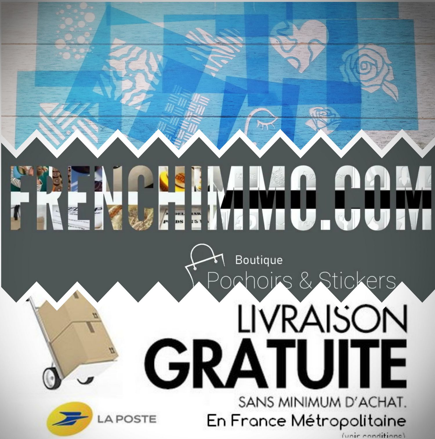 🛍 Vente en ligne de Pochoirs dĂ©co rĂ©utilisables