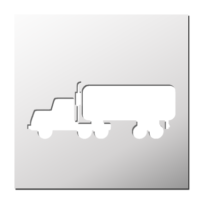 Pochoir Camion