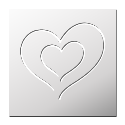 Pochoir Coeur