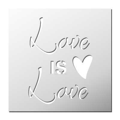 Pochoir Love is Love