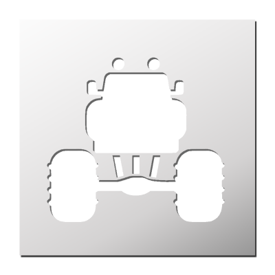 Pochoir Monster Truck