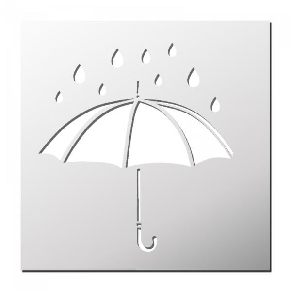 Pochoir Parapluie