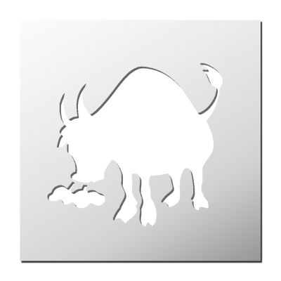 Pochoir Taureau