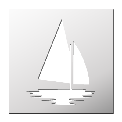 Pochoir Voilier