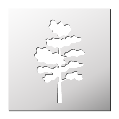 Pochoir Arbre
