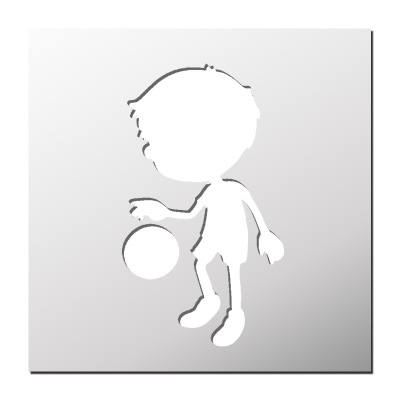Pochoir Basket-Ball