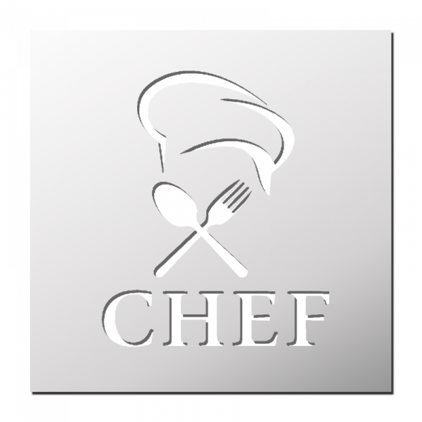 Pochoir Chef de cuisine