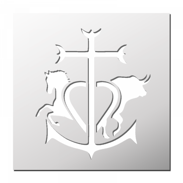 Pochoir Croix de Camargue