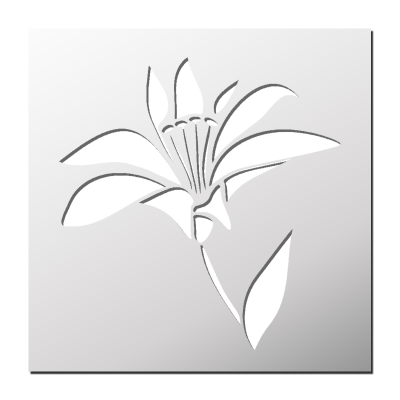 Pochoir Fleur