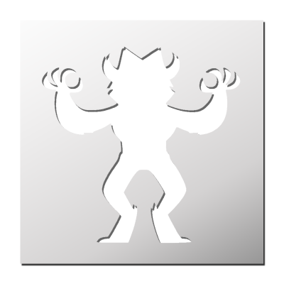 Pochoir Monstre