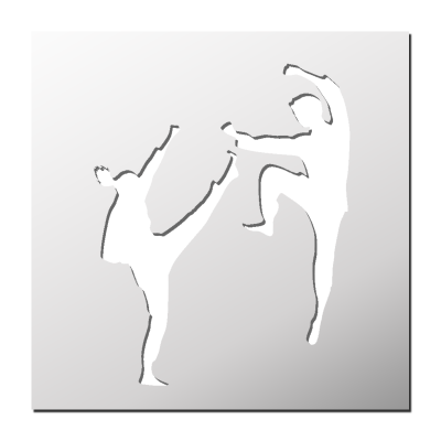 Pochoir Sport de Combat