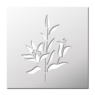 Pochoir Fleur
