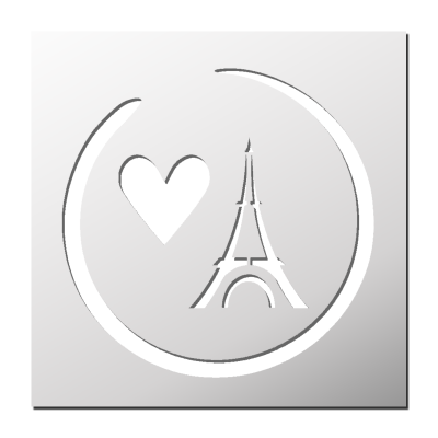 Pochoir J’aime PARIS