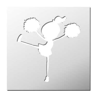 Pochoir Pom-pom Girl