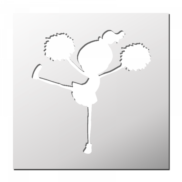 Pochoir Pom-pom Girl