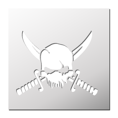 Pochoir Tête de Mort