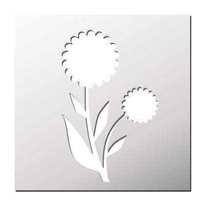 Pochoir Fleur