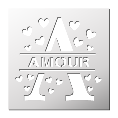Pochoir AMOUR