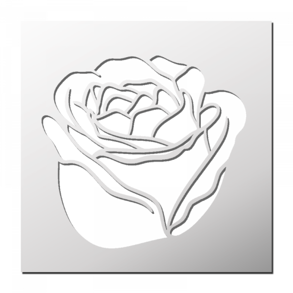 Pochoir Bouton de Rose