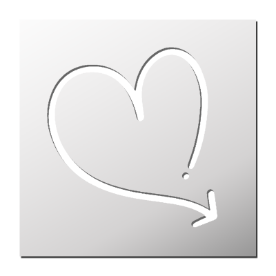 Pochoir Coeur