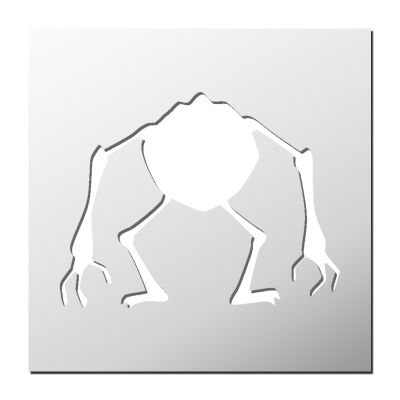 Pochoir Monstre