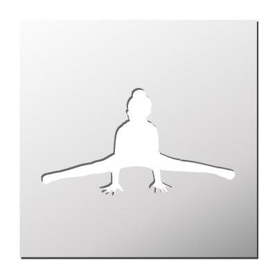 Pochoir Gymnaste