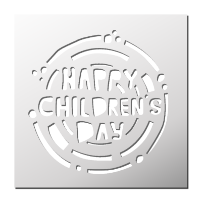 Pochoir Happy Children’s Day