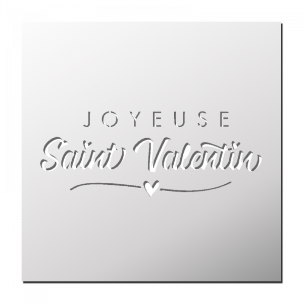 Pochoir Joyeuse Saint Valentin