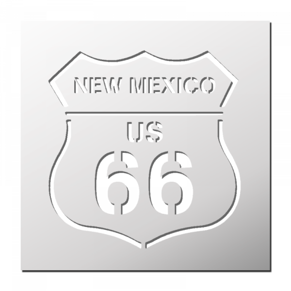 Pochoir Route 66 NEW MEXICO