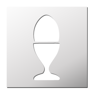 Pochoir Oeuf à la coque