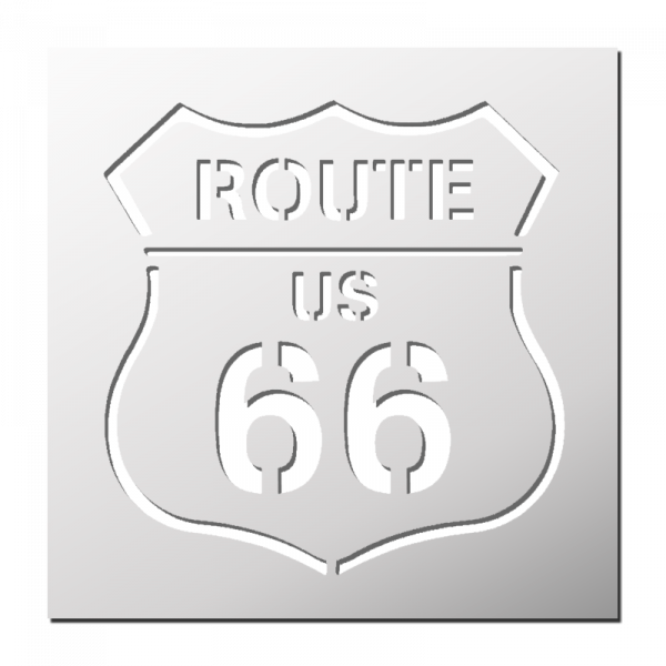 Pochoir Route 66