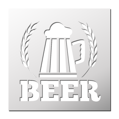 Pochoir BEER